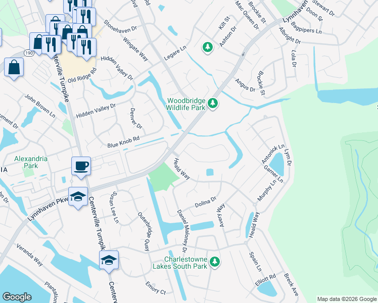 map of restaurants, bars, coffee shops, grocery stores, and more near 2384 Bizzone Circle in Virginia Beach