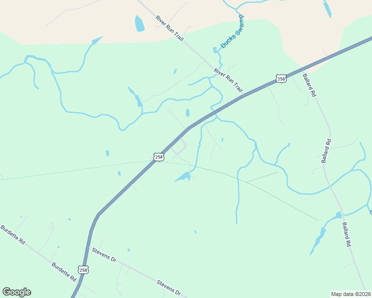 map of restaurants, bars, coffee shops, grocery stores, and more near 4396 Cox Street in Carrsville