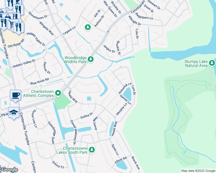 map of restaurants, bars, coffee shops, grocery stores, and more near 1833 Garner Ln in Virginia Beach