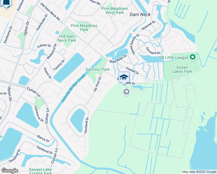 map of restaurants, bars, coffee shops, grocery stores, and more near 1704 Roberval Court in Virginia Beach