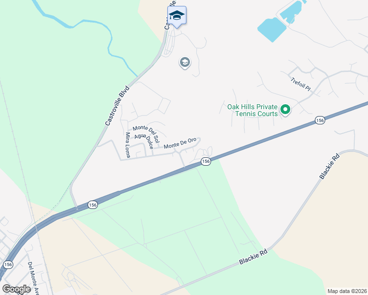 map of restaurants, bars, coffee shops, grocery stores, and more near 13990 Monte De Oro in Castroville