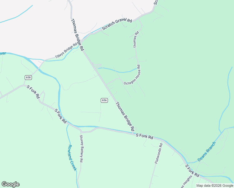 map of restaurants, bars, coffee shops, grocery stores, and more near 711 Thomas Bridge Road in Marion