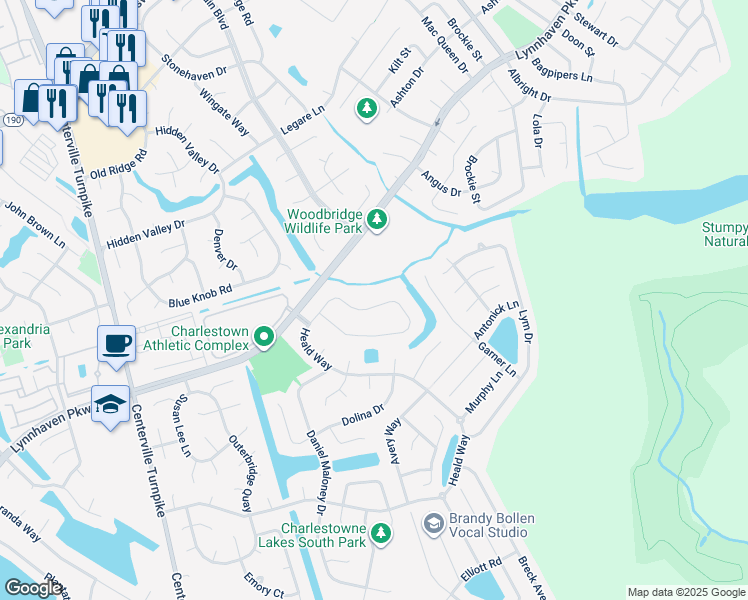 map of restaurants, bars, coffee shops, grocery stores, and more near 2065 Bizzone Circle in Virginia Beach