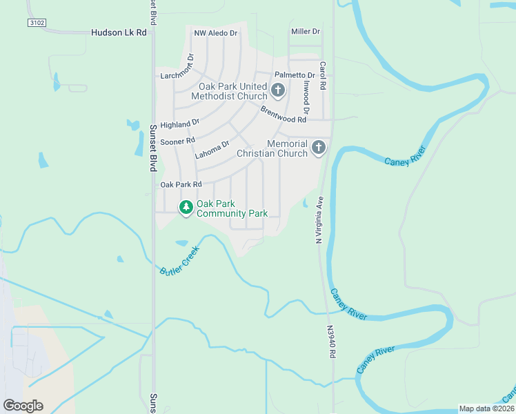 map of restaurants, bars, coffee shops, grocery stores, and more near 107 Forrest Park Road in Bartlesville