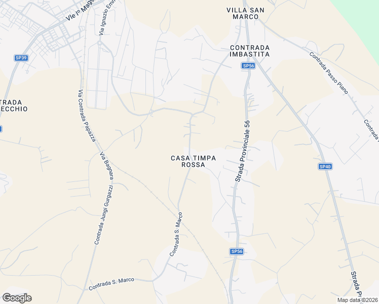 map of restaurants, bars, coffee shops, grocery stores, and more near Contrada San Marco in Ragusa