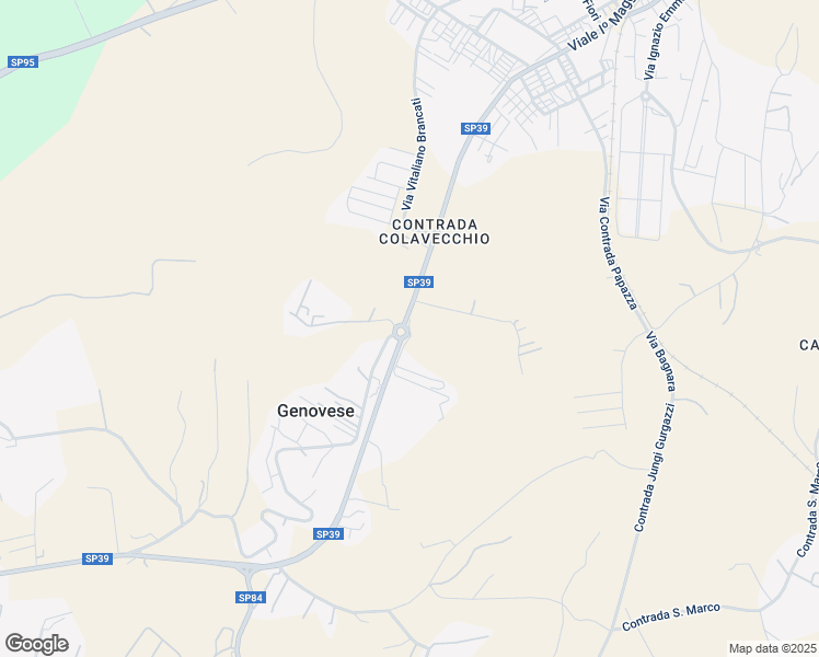 map of restaurants, bars, coffee shops, grocery stores, and more near Via Colavecchio in Ragusa