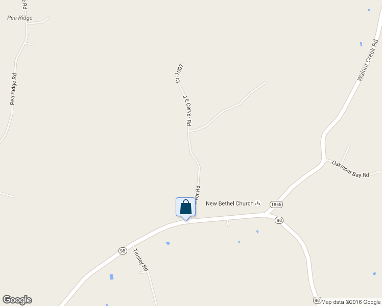 map of restaurants, bars, coffee shops, grocery stores, and more near J E Carver Road in Scottsville