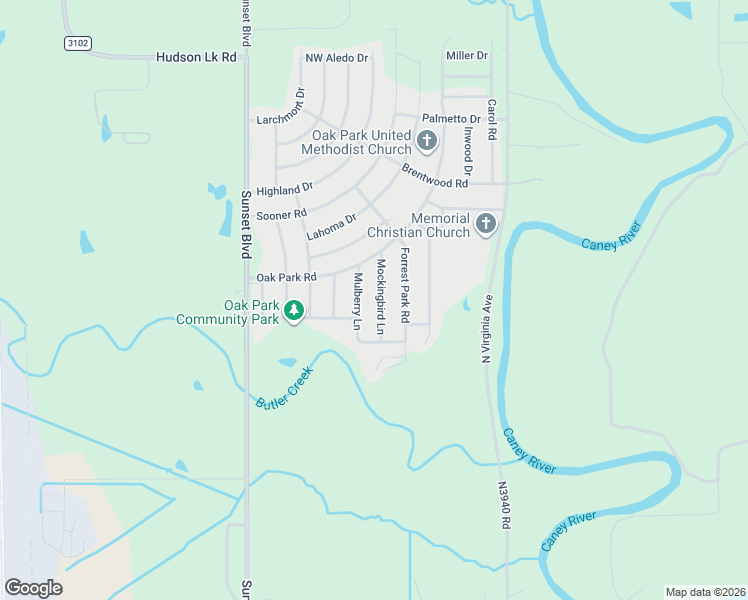 map of restaurants, bars, coffee shops, grocery stores, and more near 122 Mulberry Lane in Bartlesville
