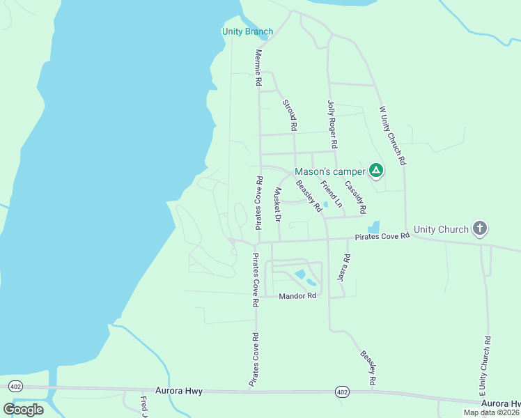 map of restaurants, bars, coffee shops, grocery stores, and more near 90-146 Pirates Cove Rd in Hardin
