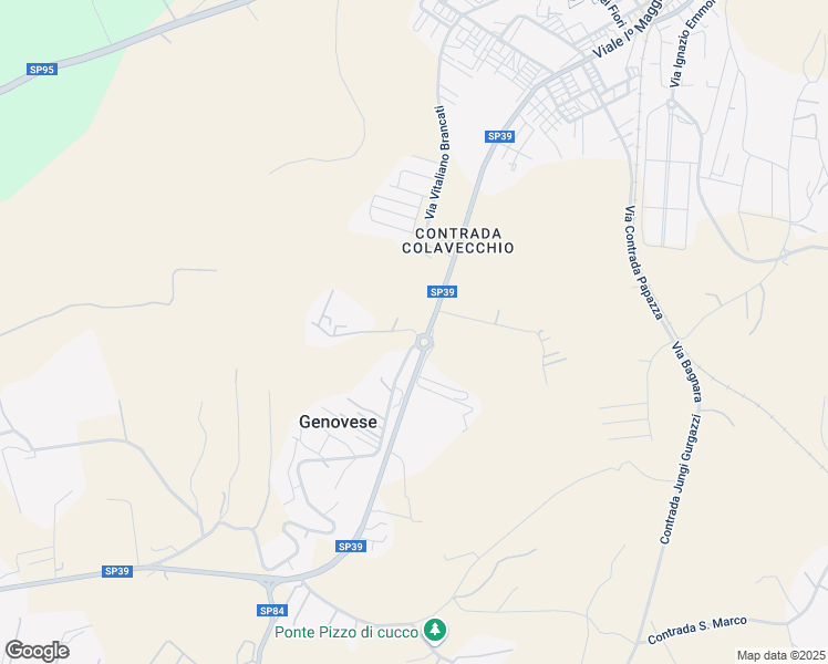 map of restaurants, bars, coffee shops, grocery stores, and more near Via Colavecchio in Libero consorzio comunale di Ragusa