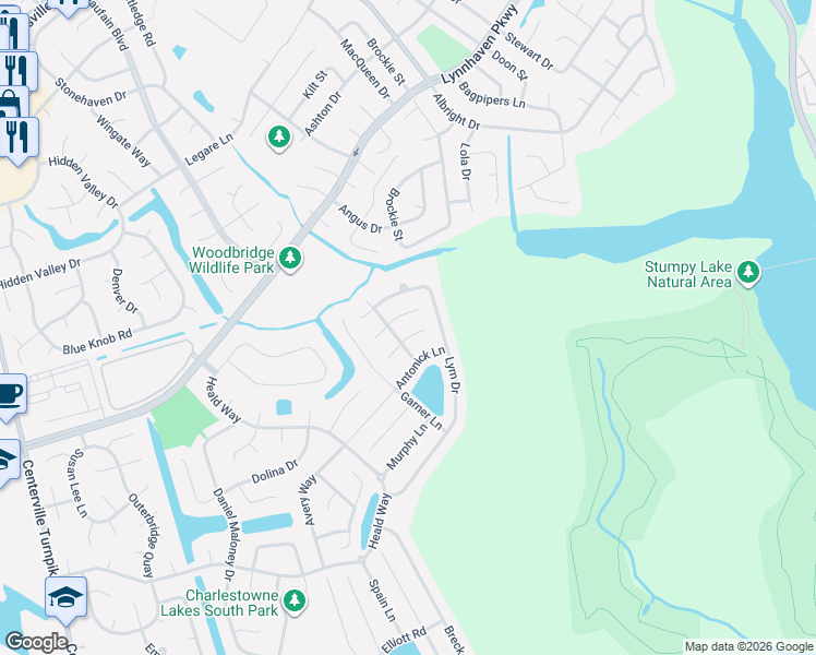 map of restaurants, bars, coffee shops, grocery stores, and more near 820 Cabrini Place in Virginia Beach