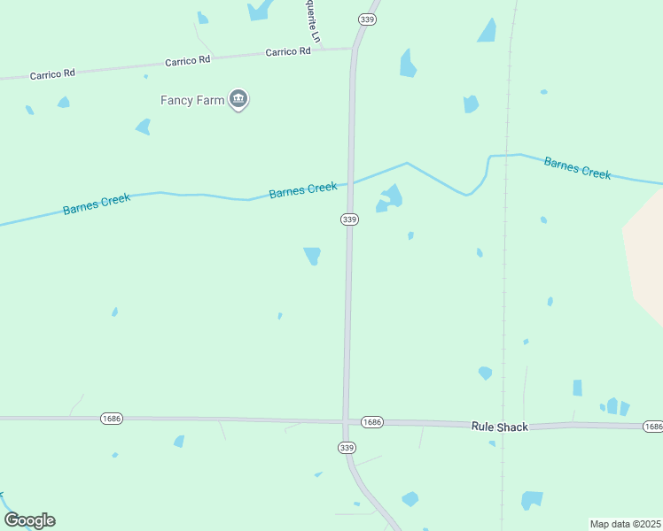 map of restaurants, bars, coffee shops, grocery stores, and more near 1328 Kentucky 339 in Fancy Farm