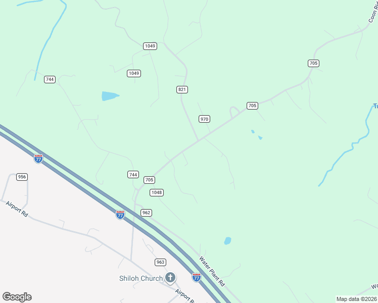 map of restaurants, bars, coffee shops, grocery stores, and more near Coon Ridge Road in Hillsville