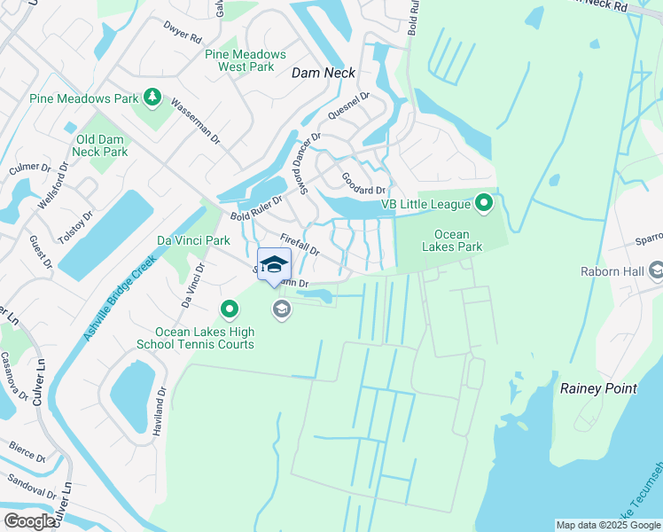 map of restaurants, bars, coffee shops, grocery stores, and more near 900 Chaka Court in Virginia Beach