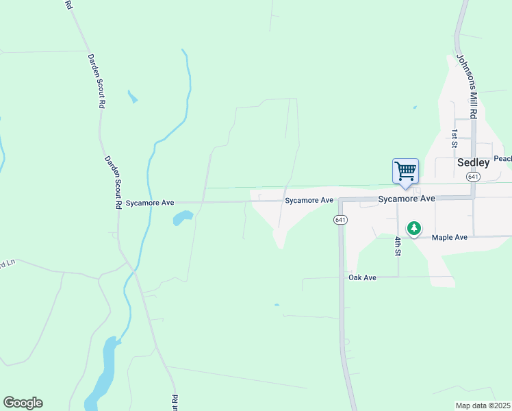 map of restaurants, bars, coffee shops, grocery stores, and more near 29494 Sycamore Avenue in Sedley