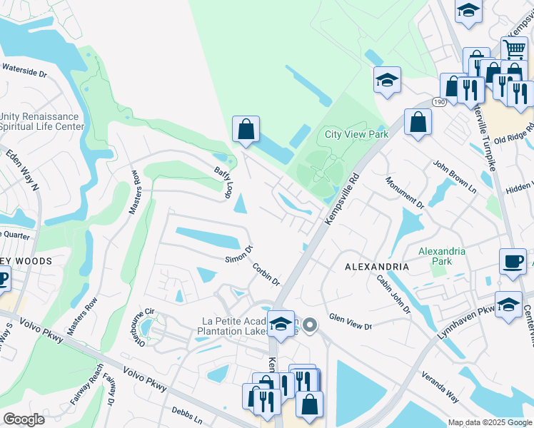 map of restaurants, bars, coffee shops, grocery stores, and more near 5829 Trowbridge Court in Virginia Beach