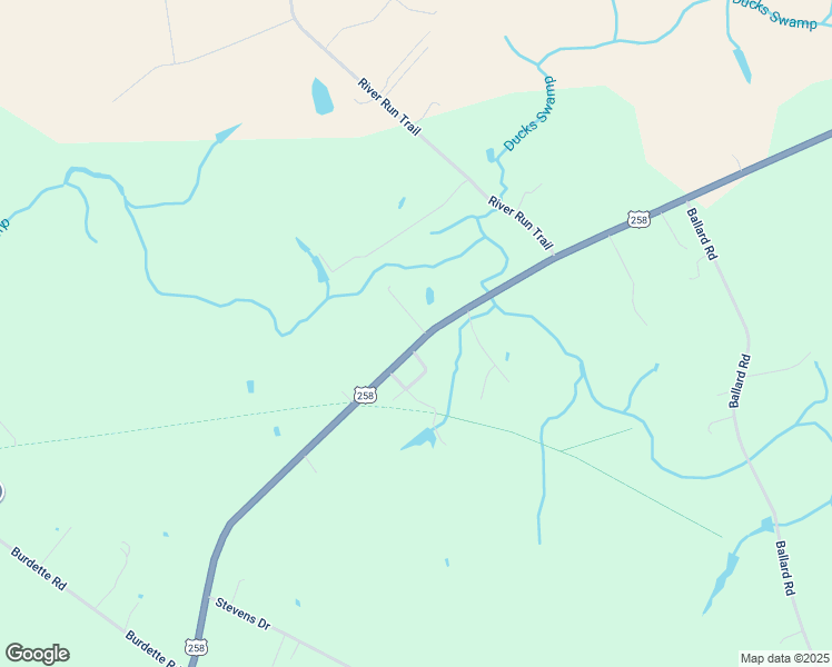 map of restaurants, bars, coffee shops, grocery stores, and more near 27818 Walters Highway in Carrsville