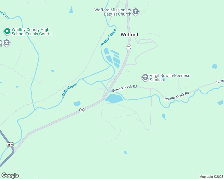 map of restaurants, bars, coffee shops, grocery stores, and more near 48 Browns Creek Road in Williamsburg