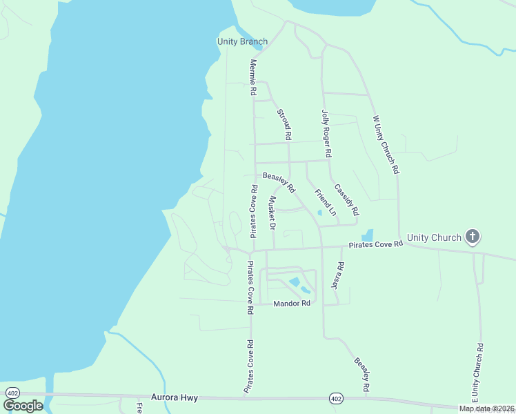 map of restaurants, bars, coffee shops, grocery stores, and more near 90-146 Pirates Cove Rd in Hardin