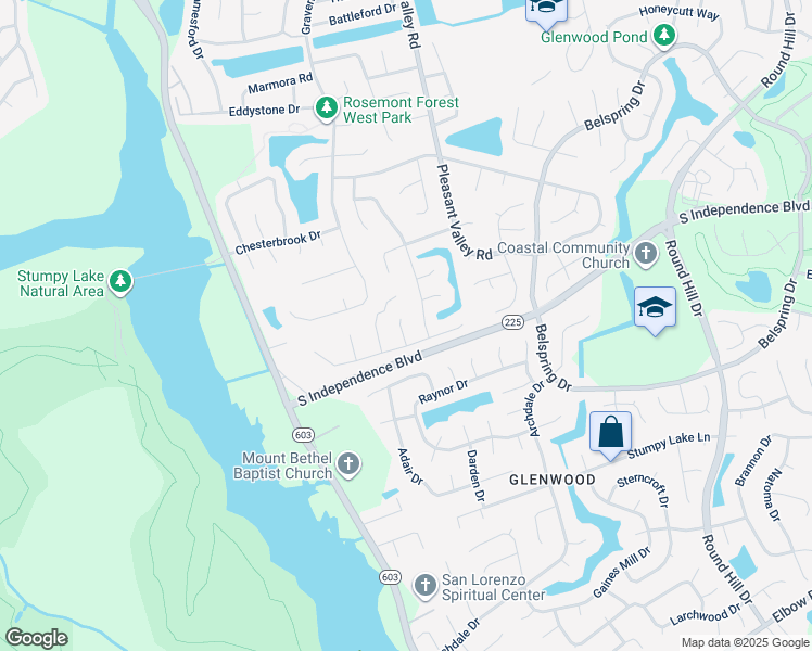map of restaurants, bars, coffee shops, grocery stores, and more near 2012 Drumheller Court in Virginia Beach