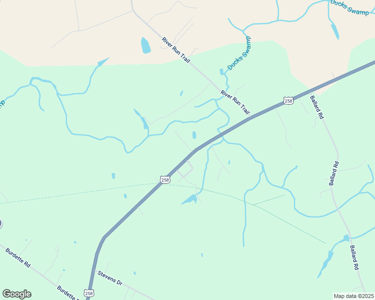 map of restaurants, bars, coffee shops, grocery stores, and more near 27818 Walters Highway in Carrsville