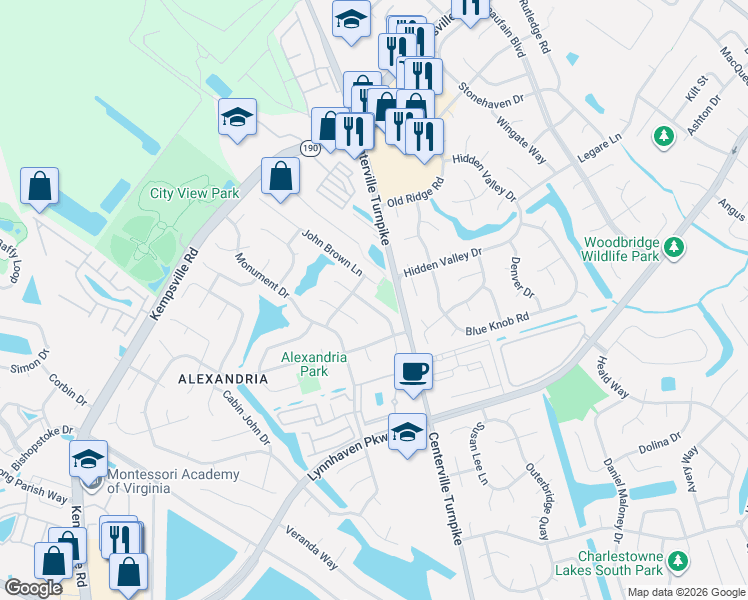 map of restaurants, bars, coffee shops, grocery stores, and more near 1944 Arlington Arch Drive in Virginia Beach