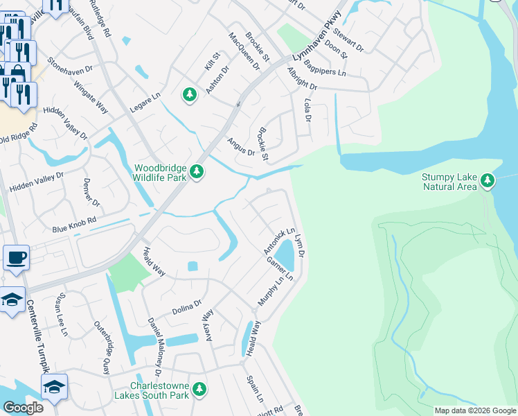 map of restaurants, bars, coffee shops, grocery stores, and more near 820 Cabrini Place in Virginia Beach