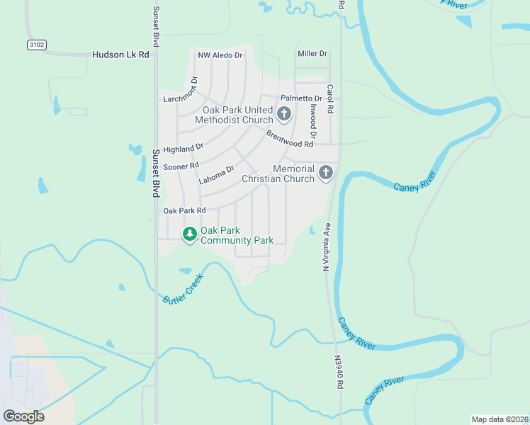 map of restaurants, bars, coffee shops, grocery stores, and more near 125 Forrest Park Road in Bartlesville
