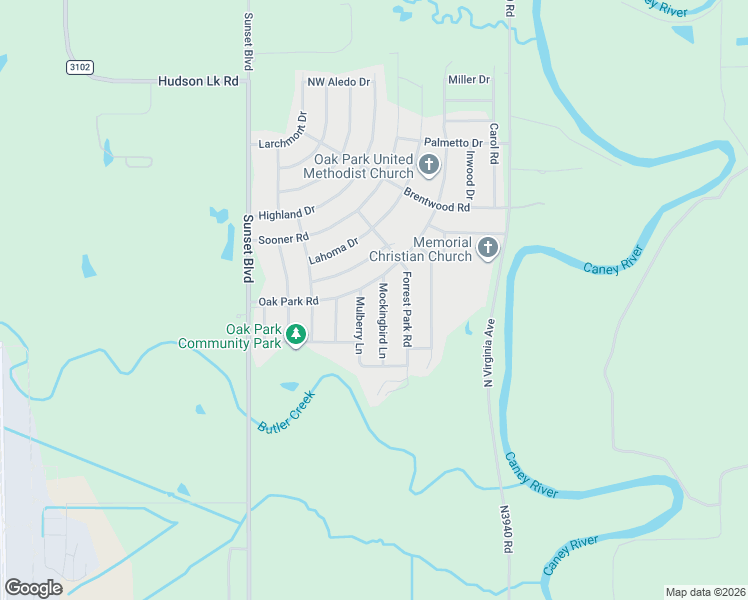 map of restaurants, bars, coffee shops, grocery stores, and more near 122 Mulberry Lane in Bartlesville