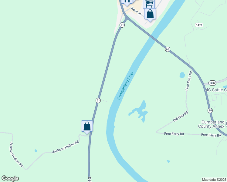 map of restaurants, bars, coffee shops, grocery stores, and more near in Burkesville