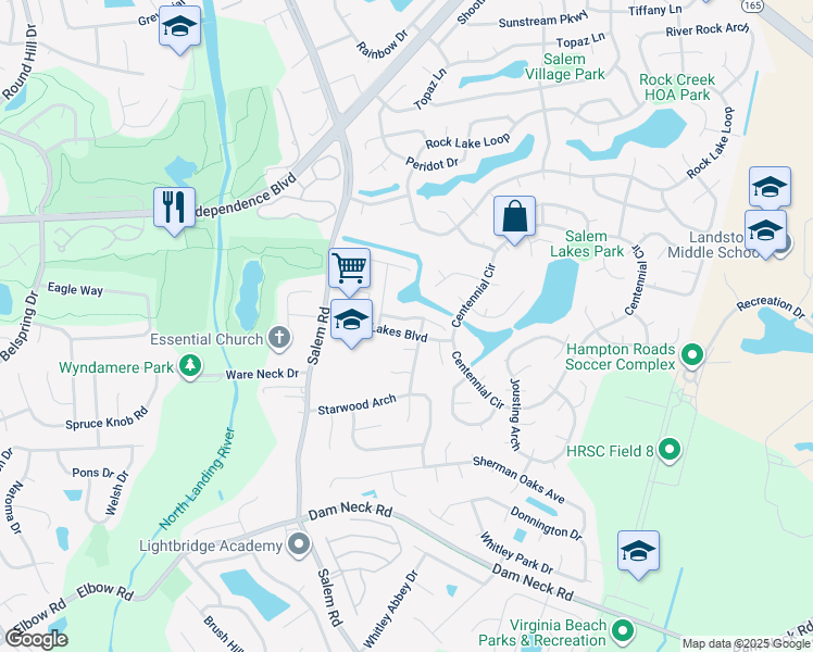 map of restaurants, bars, coffee shops, grocery stores, and more near 3937 Morning View Drive in Virginia Beach