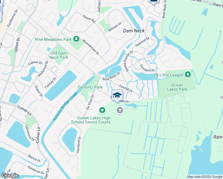 map of restaurants, bars, coffee shops, grocery stores, and more near 917 Pink Star Court in Virginia Beach