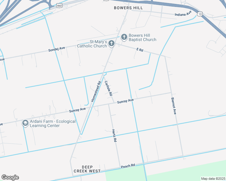 map of restaurants, bars, coffee shops, grocery stores, and more near 421 Carlisle Road in Chesapeake