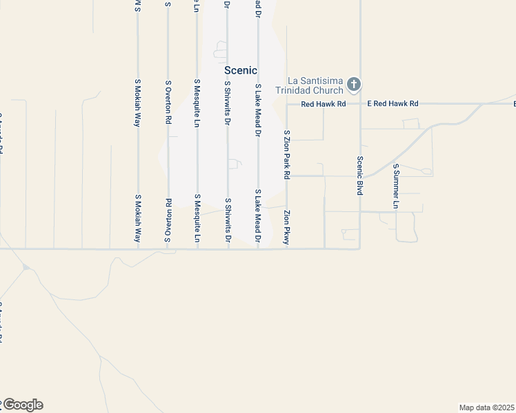 map of restaurants, bars, coffee shops, grocery stores, and more near Lake Mead Drive in Littlefield
