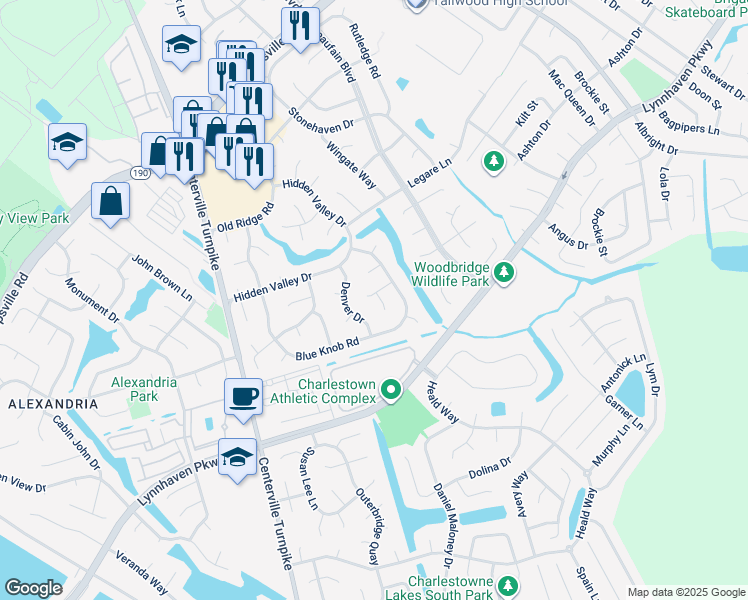 map of restaurants, bars, coffee shops, grocery stores, and more near 5313 Hogge Court in Virginia Beach