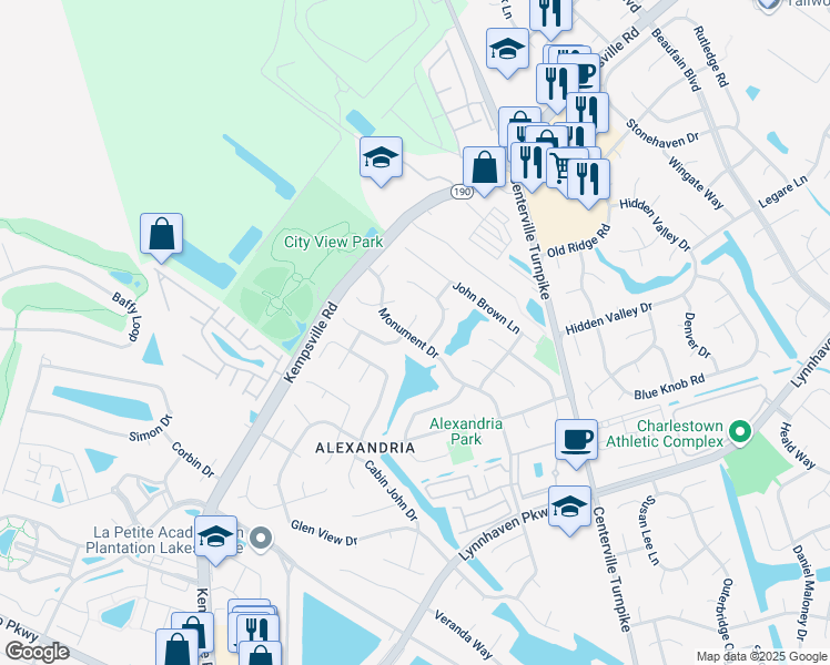 map of restaurants, bars, coffee shops, grocery stores, and more near 5505 Gettysburg Court in Virginia Beach