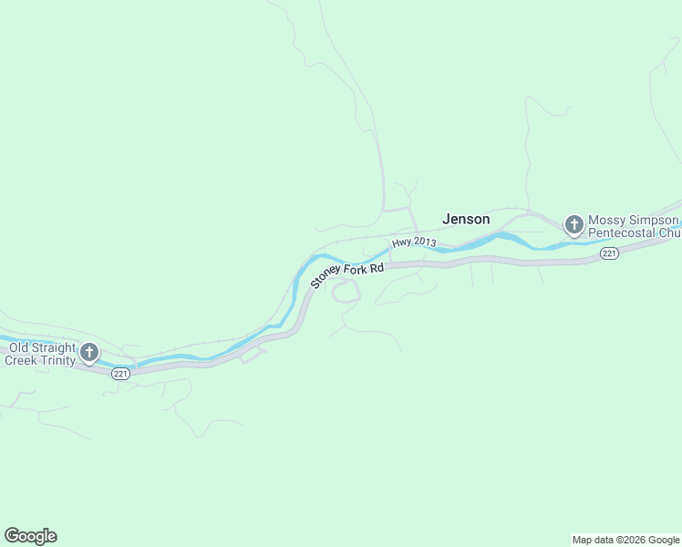 map of restaurants, bars, coffee shops, grocery stores, and more near Stoney Fork Road in Pineville
