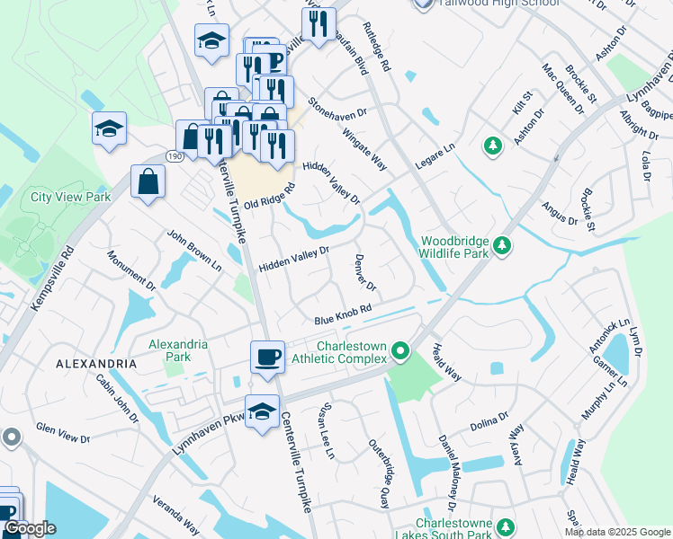 map of restaurants, bars, coffee shops, grocery stores, and more near 1944 Sun Valley Drive in Virginia Beach