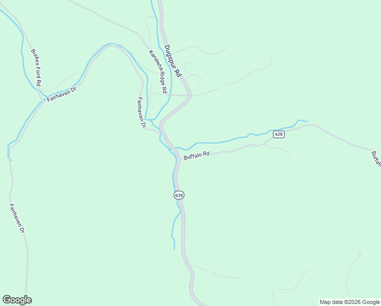 map of restaurants, bars, coffee shops, grocery stores, and more near 55 Buffalo Road in Dugspur