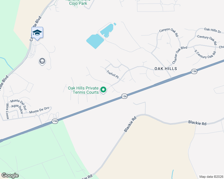 map of restaurants, bars, coffee shops, grocery stores, and more near 9810 Rye Street in Salinas