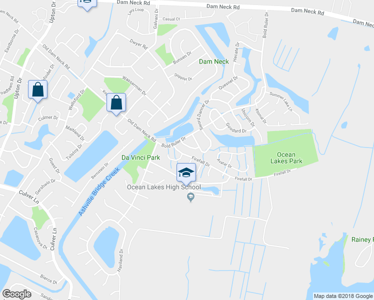 map of restaurants, bars, coffee shops, grocery stores, and more near 800 Cannonade Trail in Virginia Beach