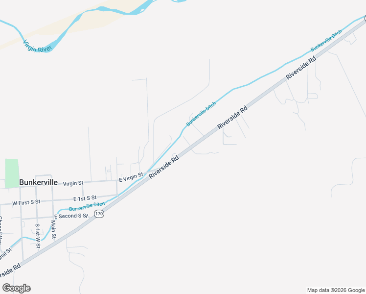 map of restaurants, bars, coffee shops, grocery stores, and more near 740 Nevada 170 in Bunkerville