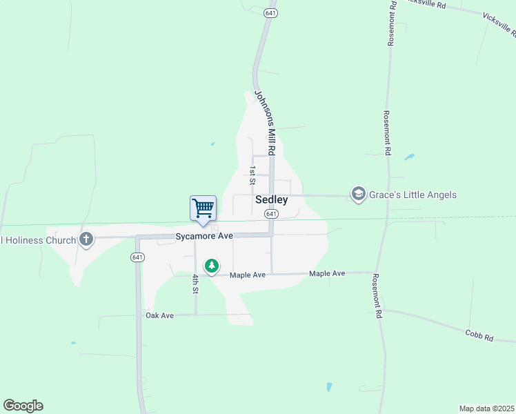 map of restaurants, bars, coffee shops, grocery stores, and more near in Sedley