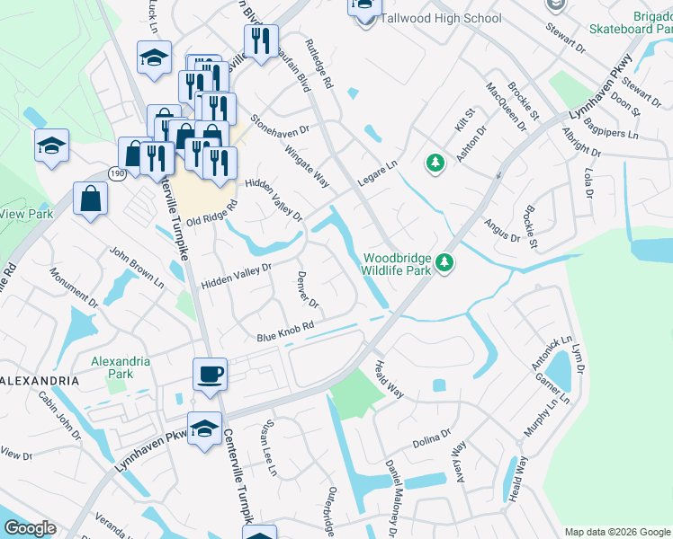 map of restaurants, bars, coffee shops, grocery stores, and more near 1801 Leedom Rd in Virginia Beach