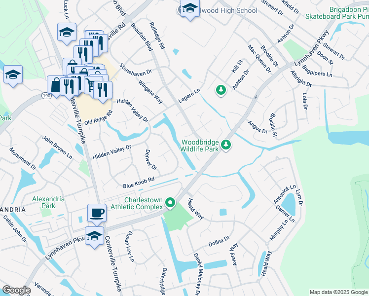 map of restaurants, bars, coffee shops, grocery stores, and more near 5309 Roves Court in Virginia Beach