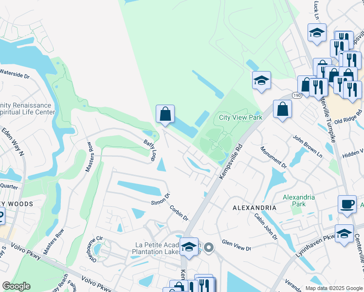 map of restaurants, bars, coffee shops, grocery stores, and more near 5825 Baynebridge Drive in Virginia Beach