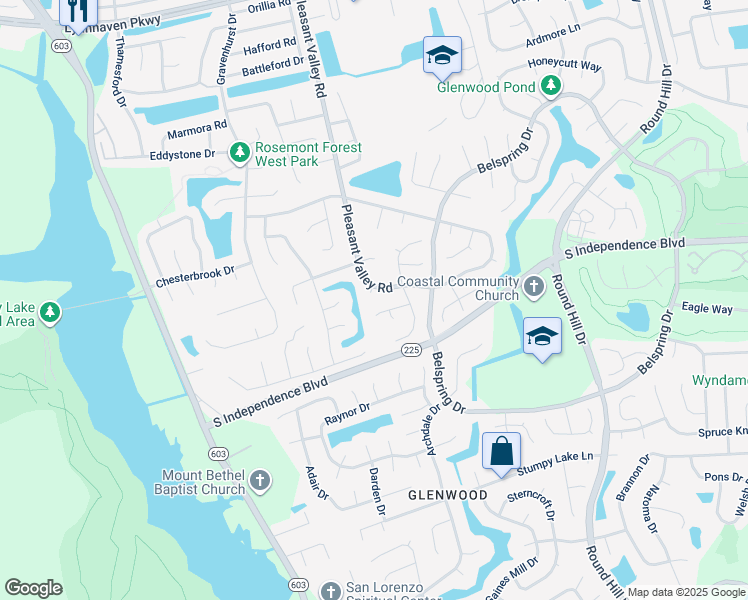 map of restaurants, bars, coffee shops, grocery stores, and more near 3969 Pleasant Valley Rd in Virginia Beach