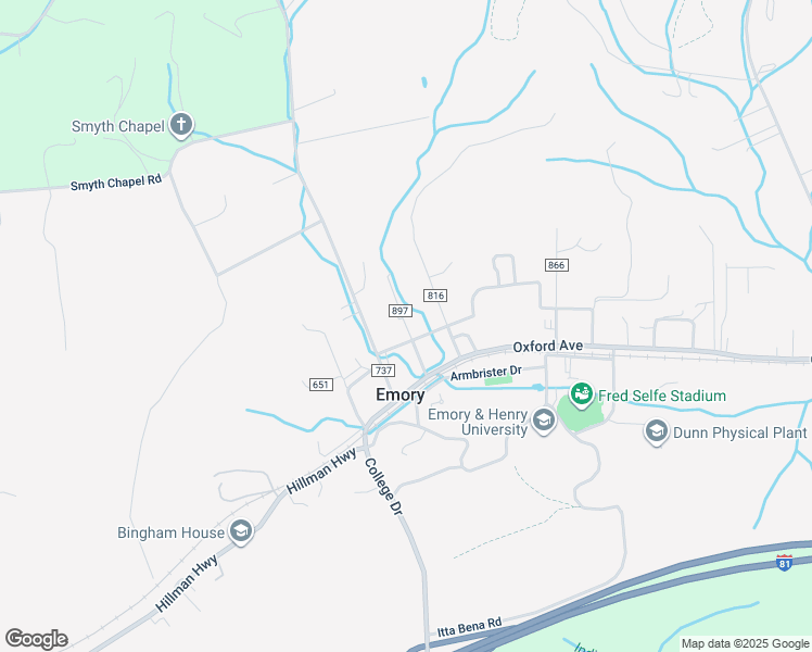 map of restaurants, bars, coffee shops, grocery stores, and more near 30351 County Road 838 in Emory-Meadow View