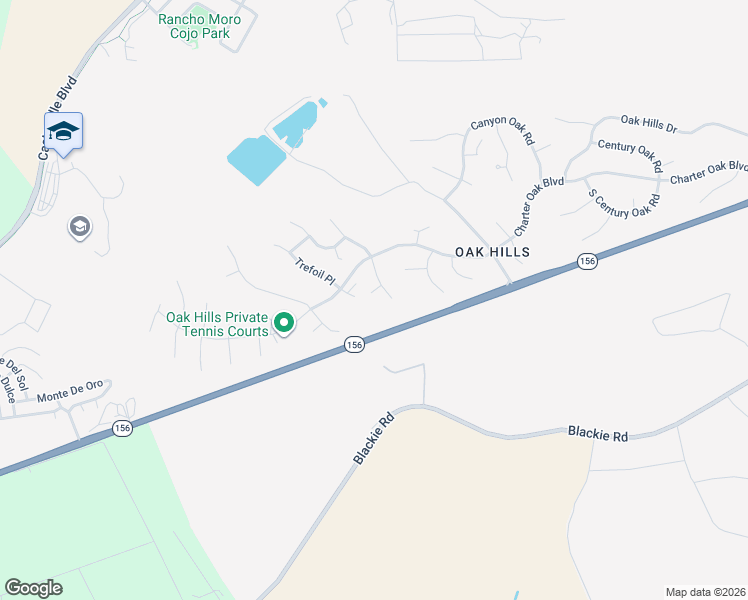 map of restaurants, bars, coffee shops, grocery stores, and more near 9832 Clover Trail in Salinas