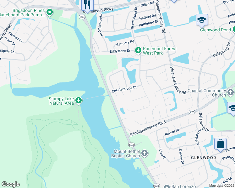 map of restaurants, bars, coffee shops, grocery stores, and more near 2108 Clarion Court in Virginia Beach